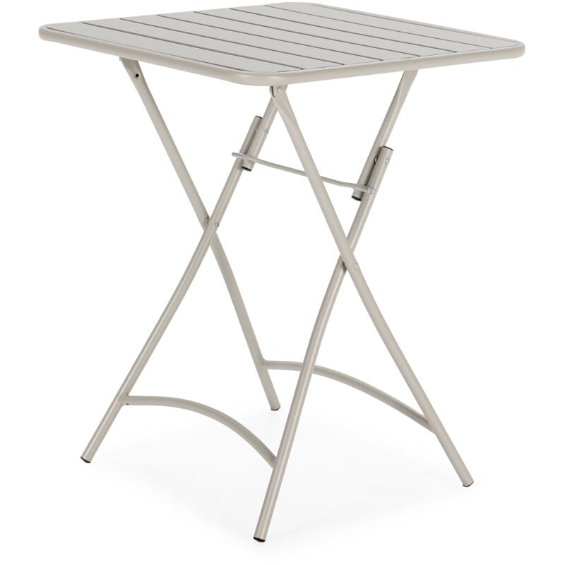 Vs Venta-stock - Table de jardin pliante Perla en métal gris