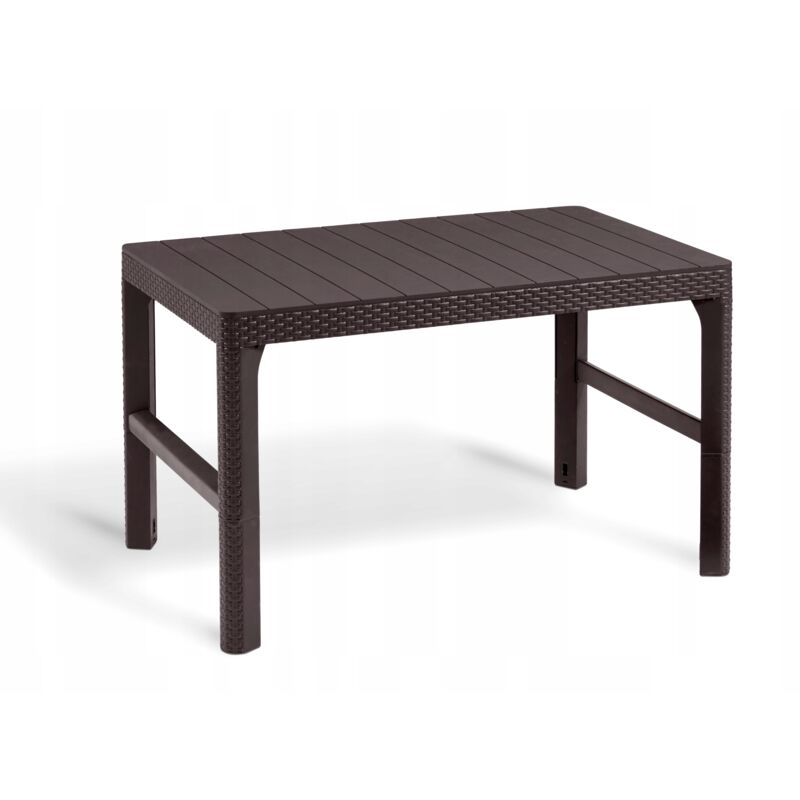 Table de jardin pour terrasse, café, balcon, réglable 2 en 1, Keter marron