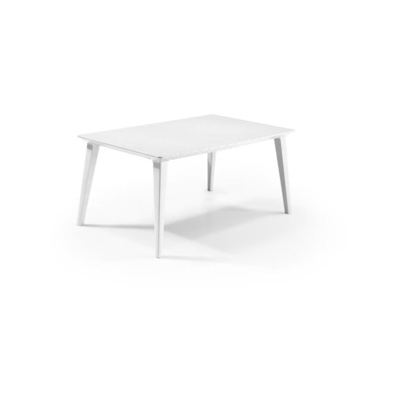 Table de jardin - Rectangulaire - Coloris : blanc - En résine - 6 personnes - lima Allibert by keter