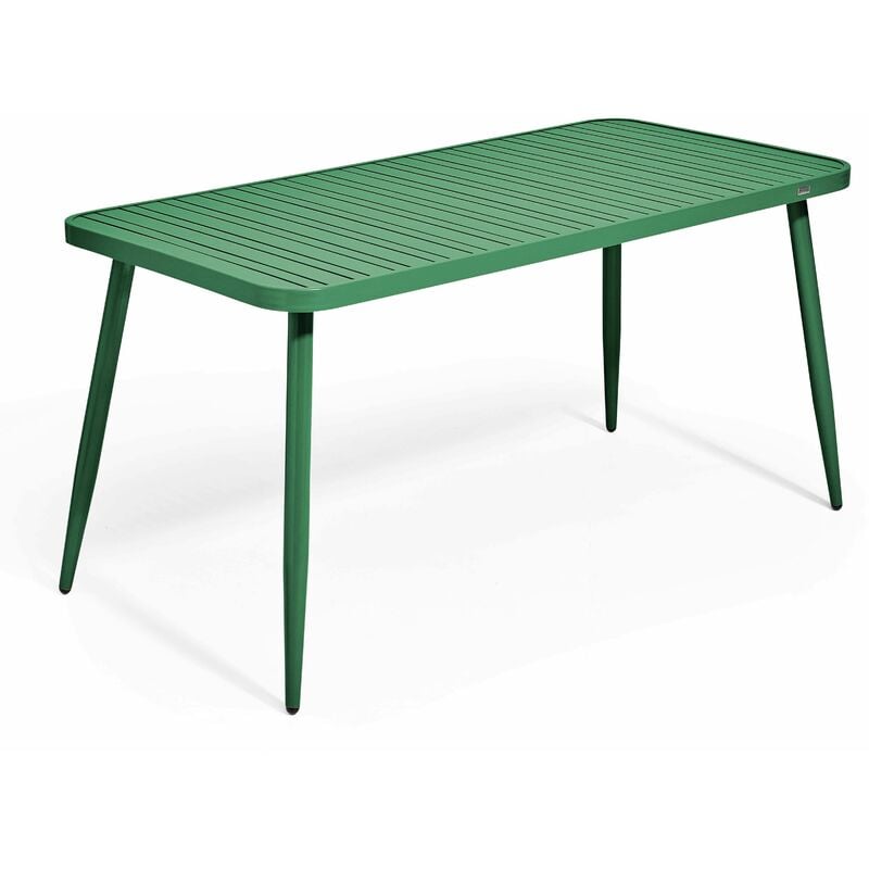 Table de jardin en aluminium vert olive - Vert Olive