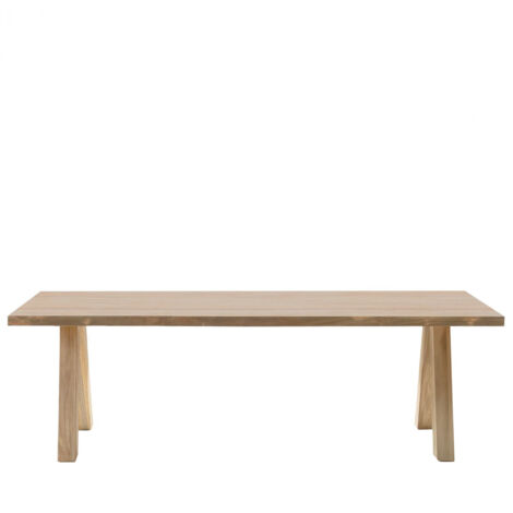 Table de jardin rectangulaire en teck L240 10 places - ARONE