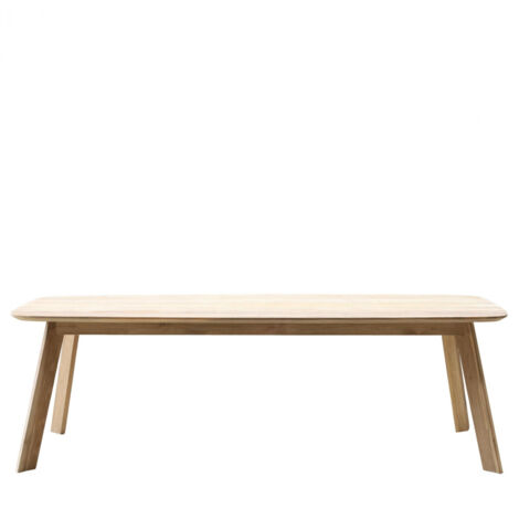 Table de jardin rectangulaire en teck L240 10 places - CALVI