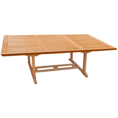 Table de jardin rectangulaire extensible 180/240 cm teck - ANCOLIE