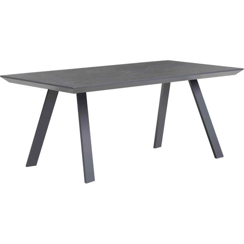 Table de terrasse rectangulaire grise