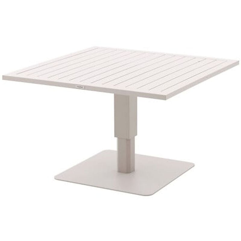Table de jardin relevable carrée en aluminium salimia