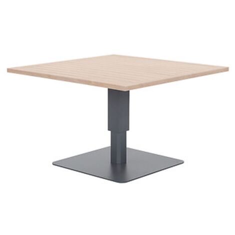Table de jardin relevable carrée en aluminium SALIMIA