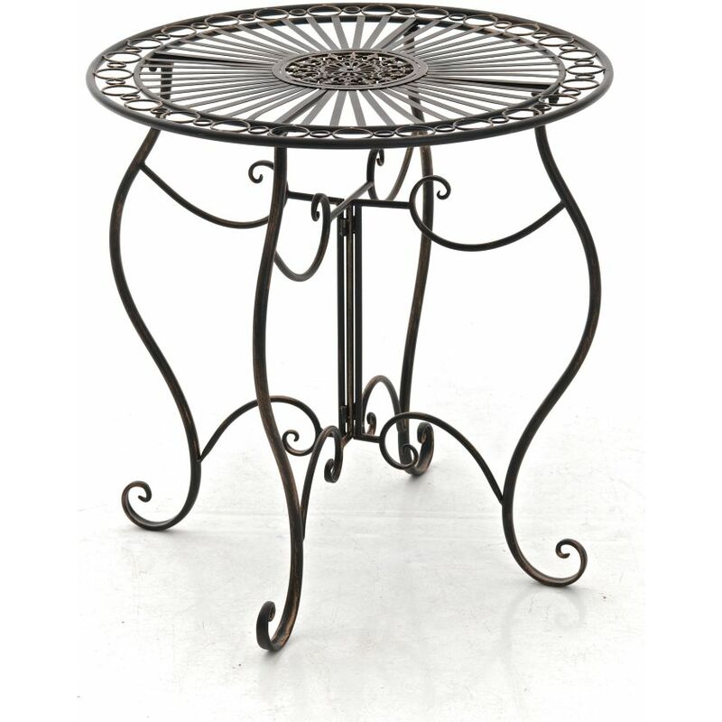 CLP - Table jardin rustique de style rustique Table basse de différentes couleurs Couleur : Bronze