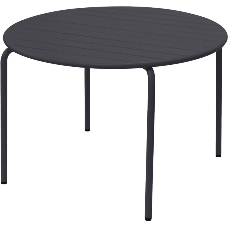 M&s - Table de jardin ronde 110x74 cm en métal gris - baca M&s - Table de jardin ronde 110x74 cm en métal gris - baca