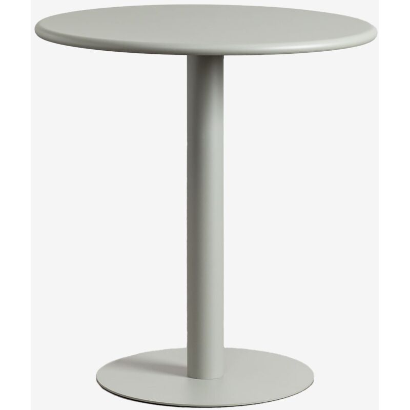 Sklum - Table de jardin ronde Ø70 cm en métal Mizzi Vert Kaki