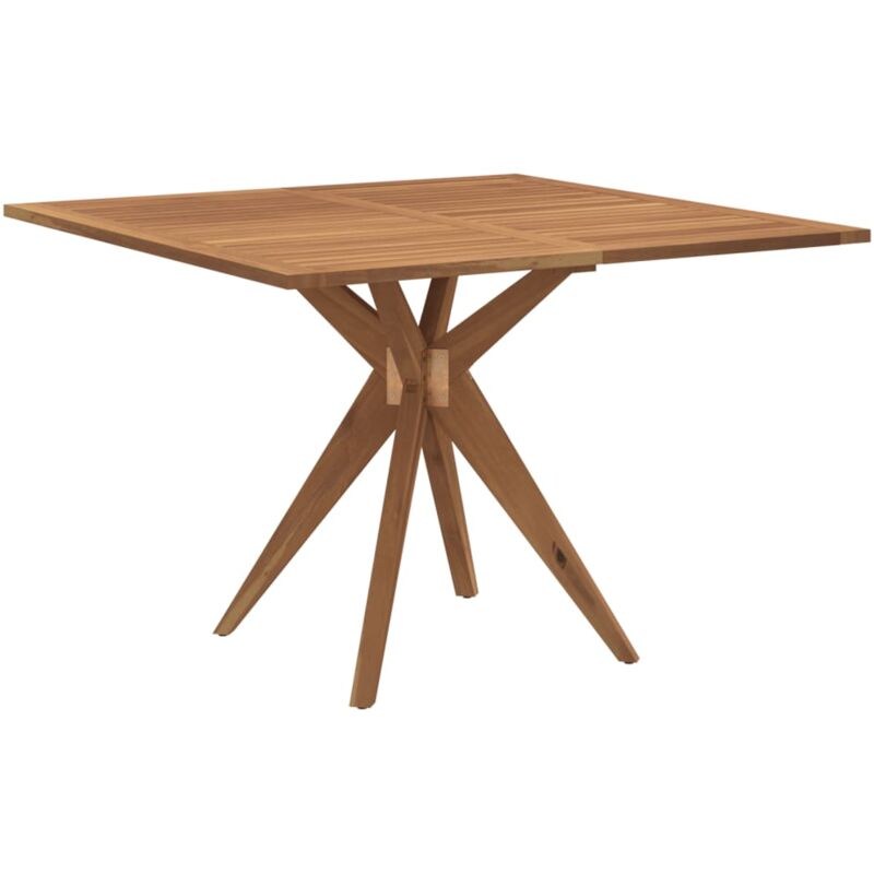 Vidaxl - Table de jardin carrée 110x110x75 cm bois d'acacia solide