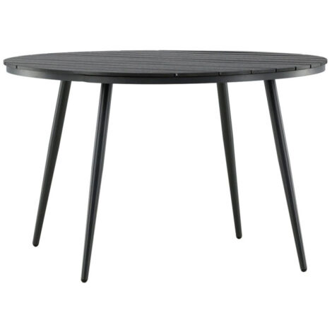 Table de Jardin Ronde "Break" 120cm Noir