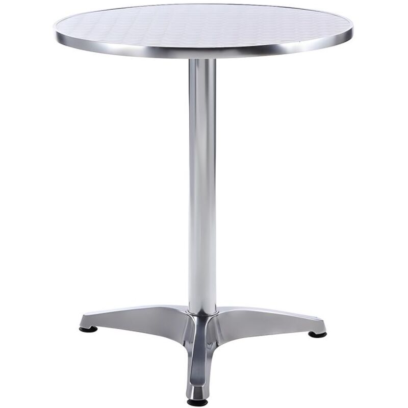 Vente-unique - Table de jardin ronde en aluminium D.60 cm - montmartre de mylia