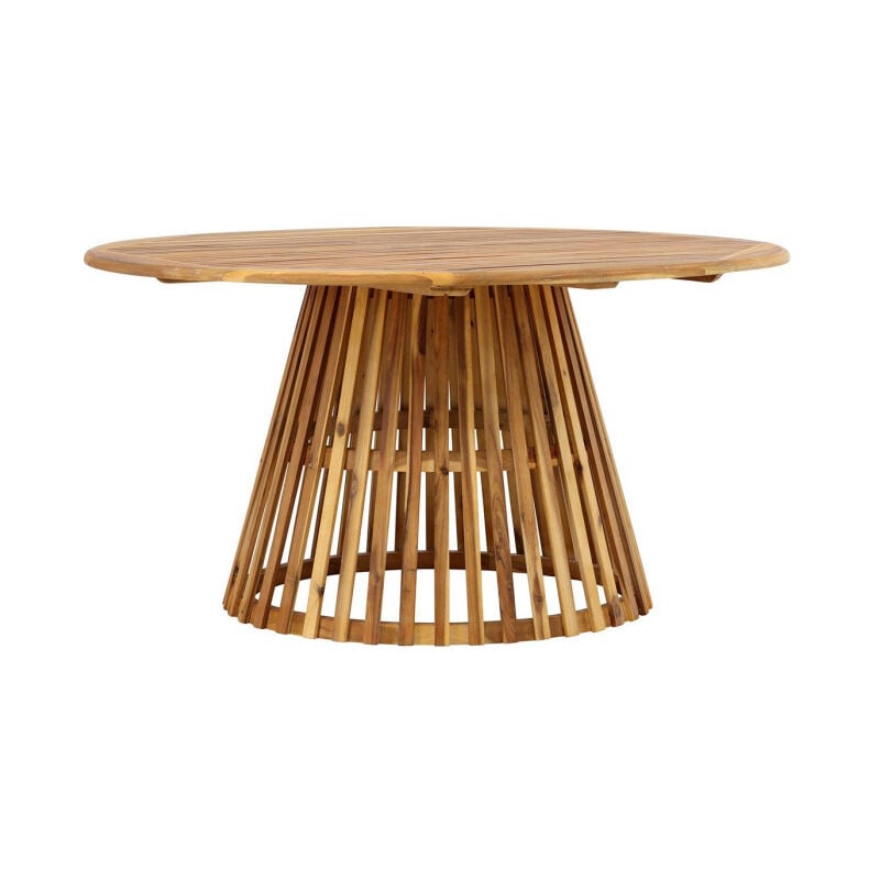 Paris Prix - Table de Jardin Ronde en Bois 'Tucuman' 150cm Naturel
