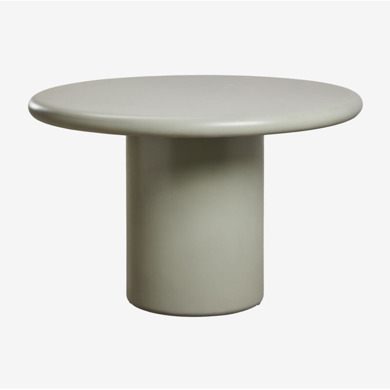 Table de jardin ronde en ciment Namara Sklum Vert Laurier Ø120 cm