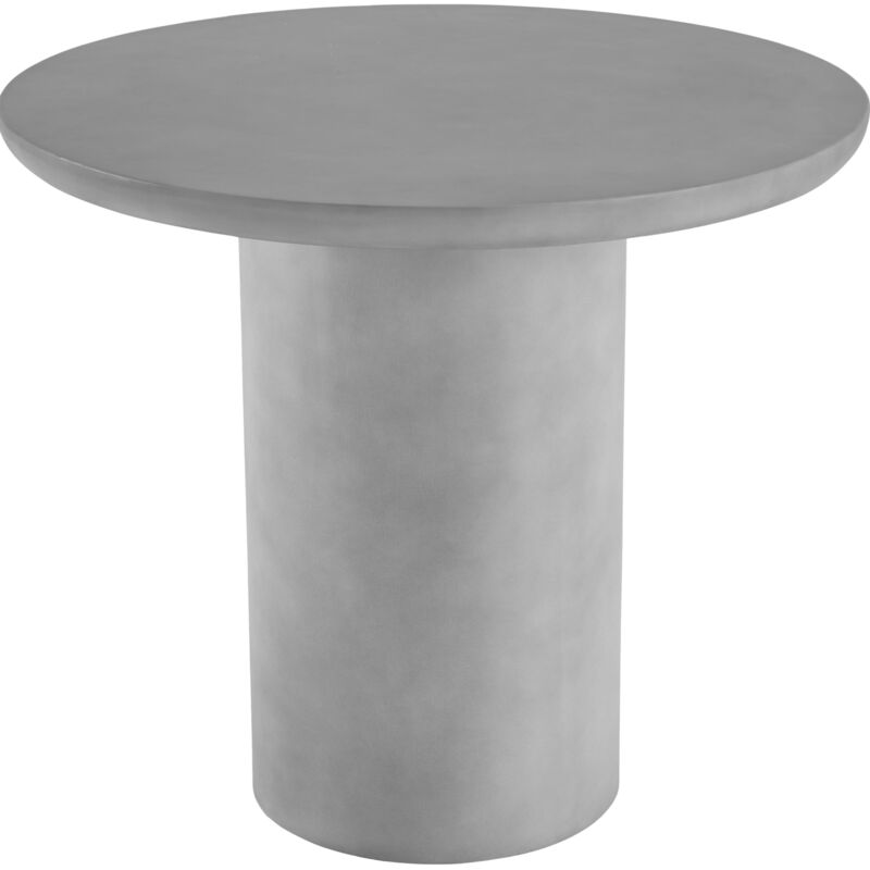 Tectake - Table de jardin ronde talmi 86,5x75,5cm - gris béton