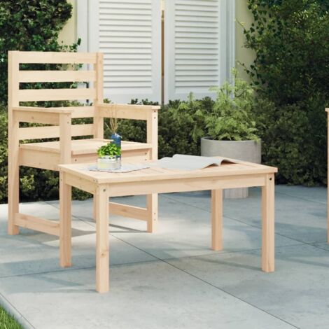 Table de jardin-Table à Manger-Table d'extérieur 82,5x50,5x45 cm bois massif de pin 808583