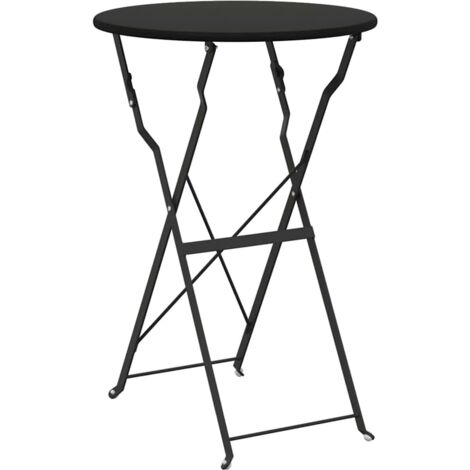 Table de jardin  Table bistrot Anthracite Ø 50 x 71 cm Acier revêtu de poudre
