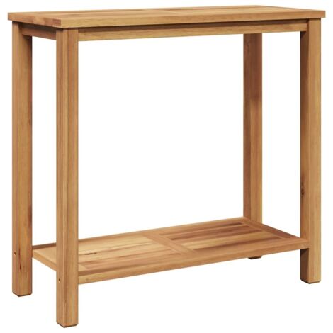 Table de jardin  Table console Marron 85 x 35 x 75 cm Bois de teck massif