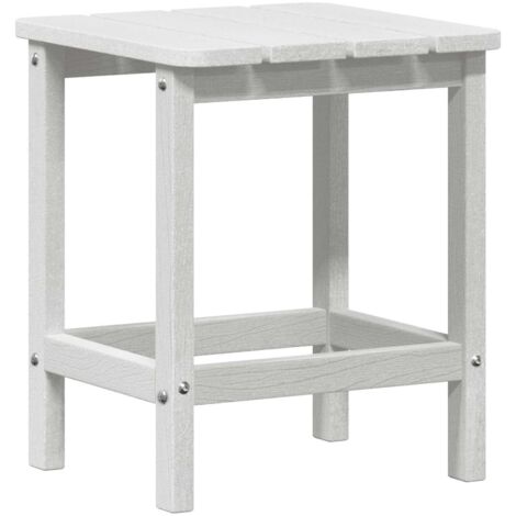 Table de jardin Table d'appoint Blanc 38 x 38 x 46 cm Polyéthylène