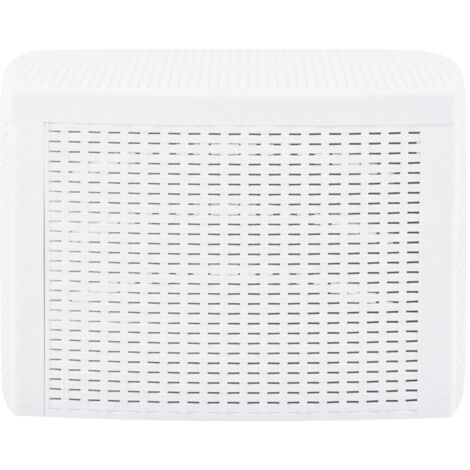 Table de jardin Table d'appoint Blanc 54x54x36,5 cm Plastique