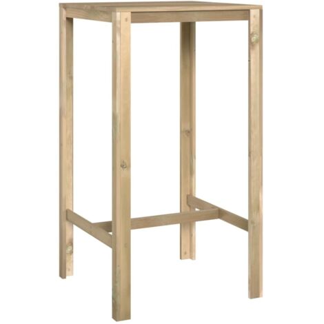 Table de jardin  Table de bar 60x60x110 cm Bois de pin imprégné