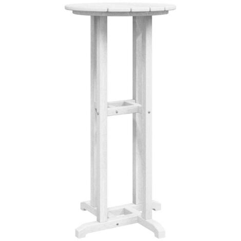 Table de jardin  Table de bar Blanc 55 x 55 x 107 cm Polyéthylène