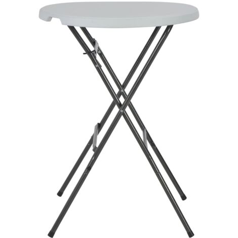 Table de jardin  Table de bar pliante Blanc 80 x 110 cm PEHD