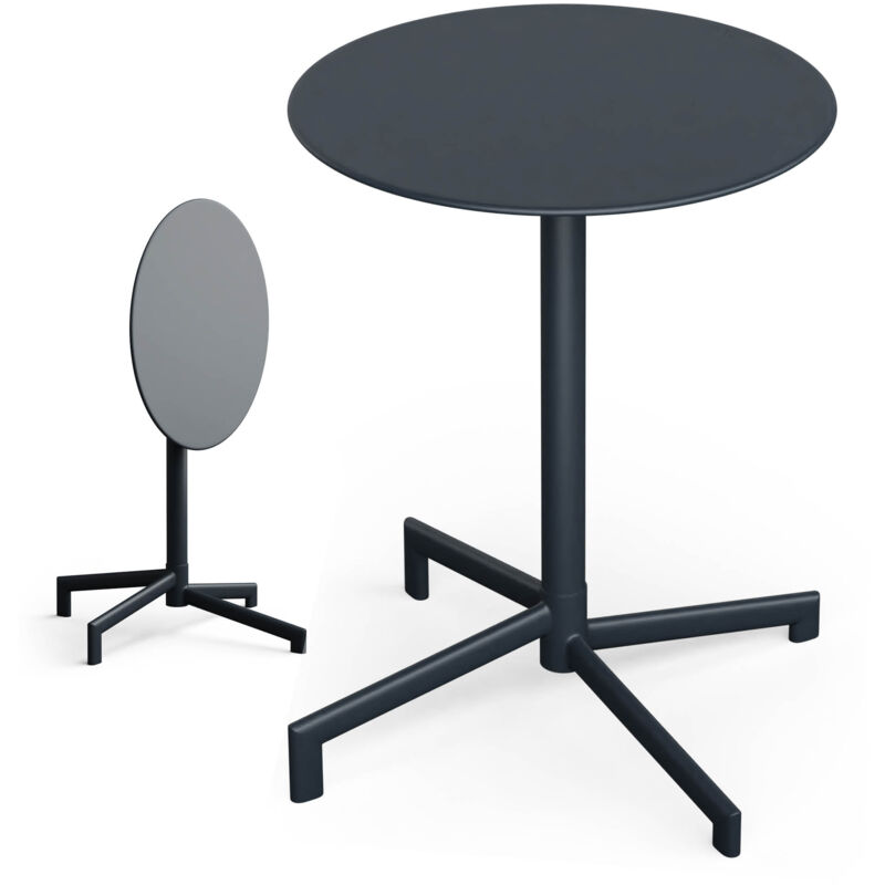 Blumfeldt - Table de jardin & table de camping résistante aux intempéries - table de bistrot stable et résistante à la rouille pour l'intérieur &