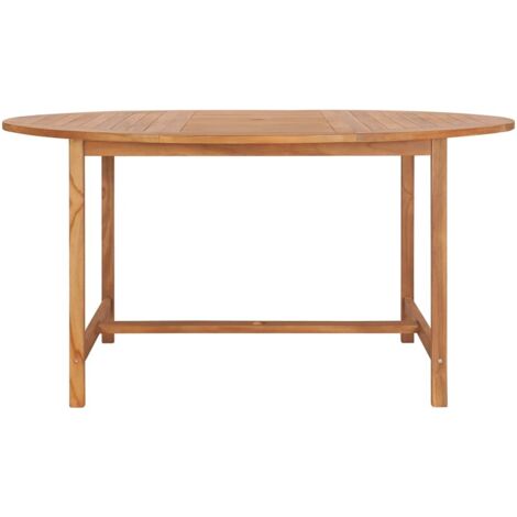 Table de jardin Table de patio Table d'extérieur 150x76 cm Bois de teck solide BZTHBS184996