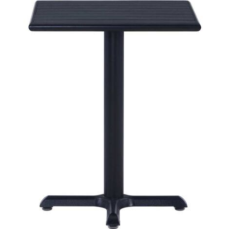 Table de jardin  Table d'extérieur Noir 60x60x75 cm