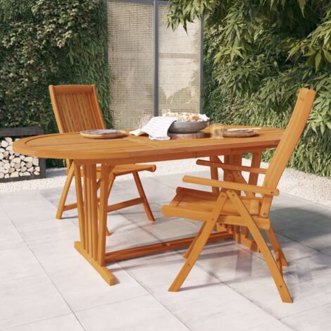 Table de jardin Table d'extérieur  Table d'appoint 200x100x75 cm Bois d'eucalyptus solide 99196