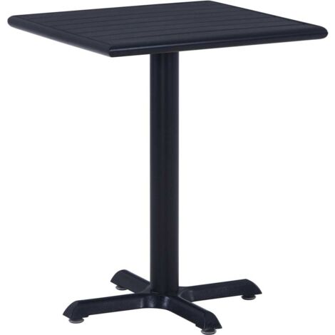 Table de jardin Table d'extérieur  Table d'appoint Noir 60x60x75 cm 96603