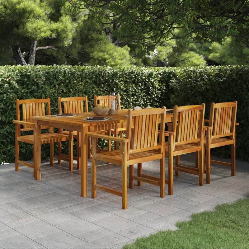 Table de jardin Table d'extérieur Table d'appoint 200x100x74 cm Bois d'acacia solide 43132