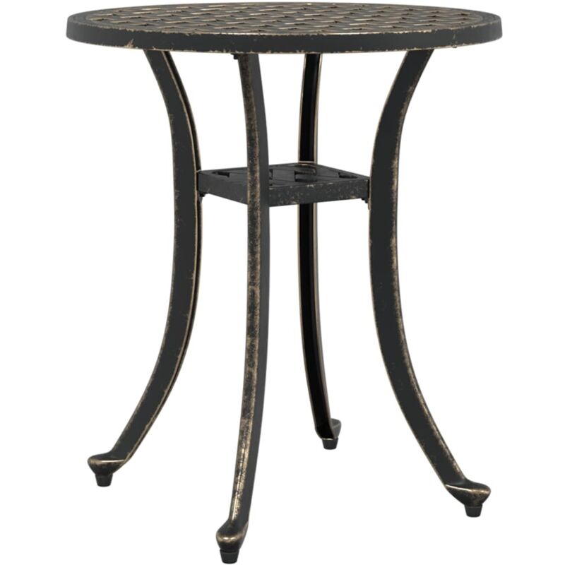 Vidaxl - Table de jardin bronze Ø48x53 cm aluminium coulé