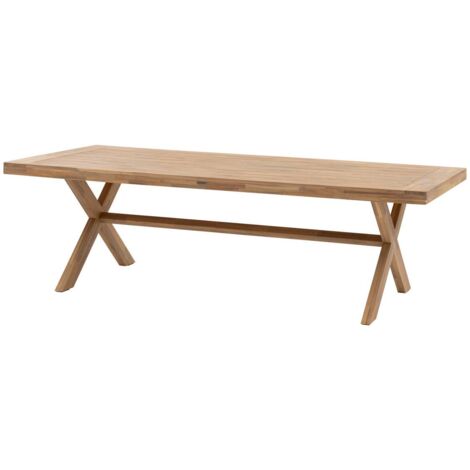 Table Basse De Jardin En Acacia Massif 60x60x36 Cm - Bois Naturel Résistant Aux Intempéries, Finition Huilée, Design Lattes