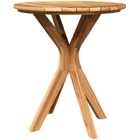 Table de jardin,Table bistrot Marron 70 x 70 x 75 cm Bois de teck solide CFW24724