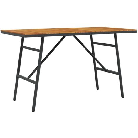 Table de jardin，Table de salle à manger Marron 110 x 55 x 62 cm CFW47782