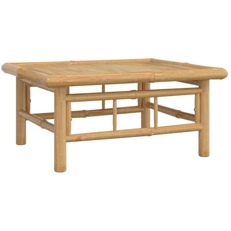 Table de jardin，Table d'extérieur 65x55x30 cm bambou CFW84428