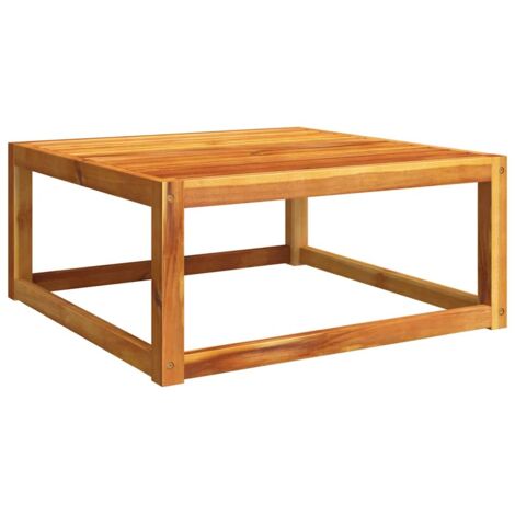 Table de jardin，Table d'extérieur 65x65x29 cm bois massif d'acacia CFW91891