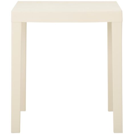 Table de jardin，Table d'extérieur Blanc 79x65x72 cm Plastique CFW40839