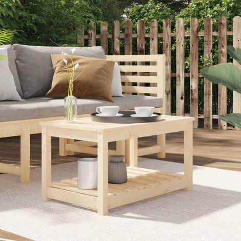 Table de jardin,Table meuble de Balcon,Table d'extérieur 82,5x50,5x45 cm bois massif de pin -12578