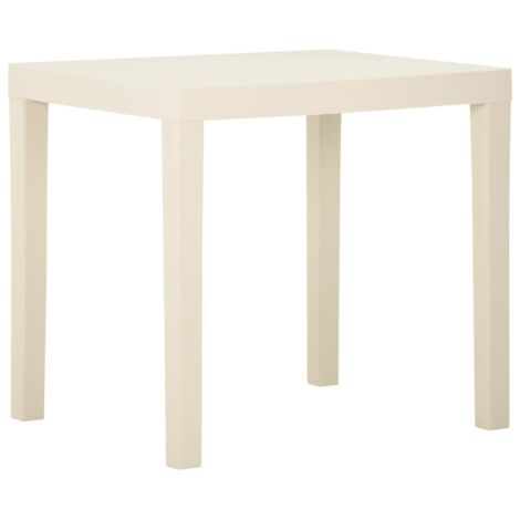 Table de jardin,Table meuble de Balcon,Table d'extérieur Blanc 79x65x72 cm Plastique -62284