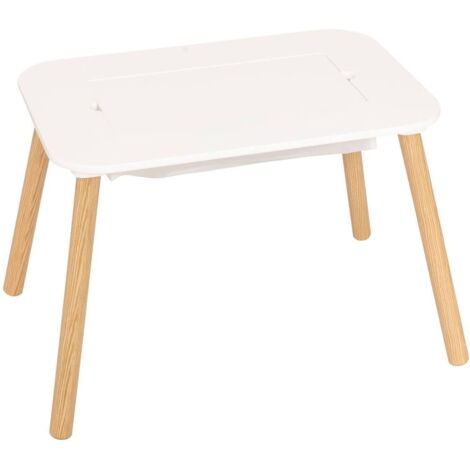Table de jeu enfant avec plateau réversible - Longueur 68,5 x largeur 46,5 x Hauteur 43 cm