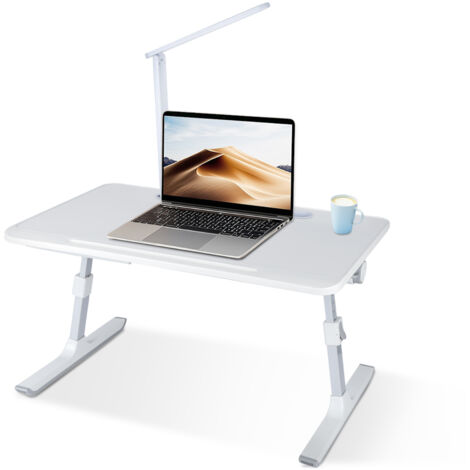 Table de Lit Pliable,Bureau de lit pour Ordinateur Portable,Réglable, Compacte