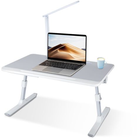 Table de Lit Pliable,Bureau de lit pour Ordinateur Portable,Réglable, Compacte