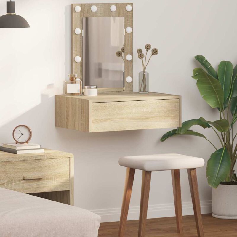 Table de Toilette Marron 60 x 40 x 70 cm Bois d'ingénierie Vidaxl