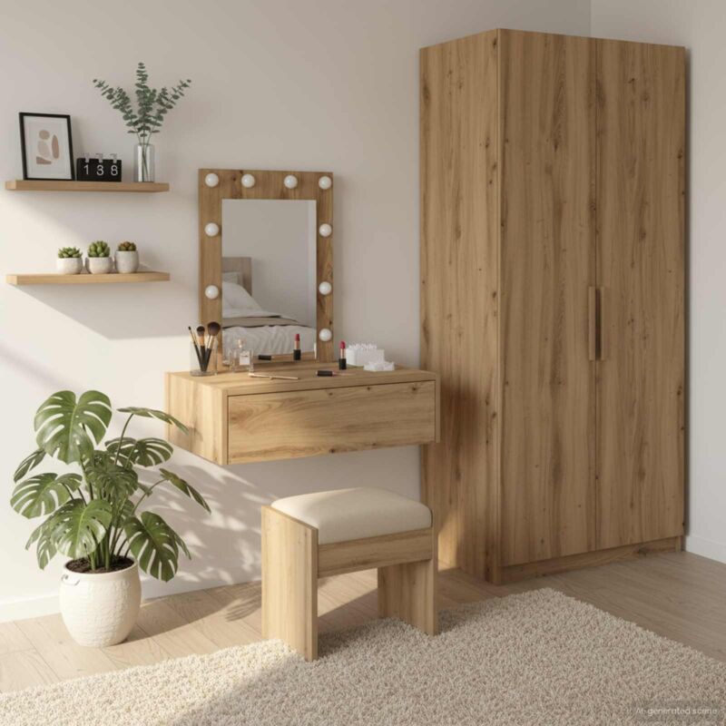 Torana - Table de Toilette Marron 60 x 40 x 70 cm Bois d'ingénierie