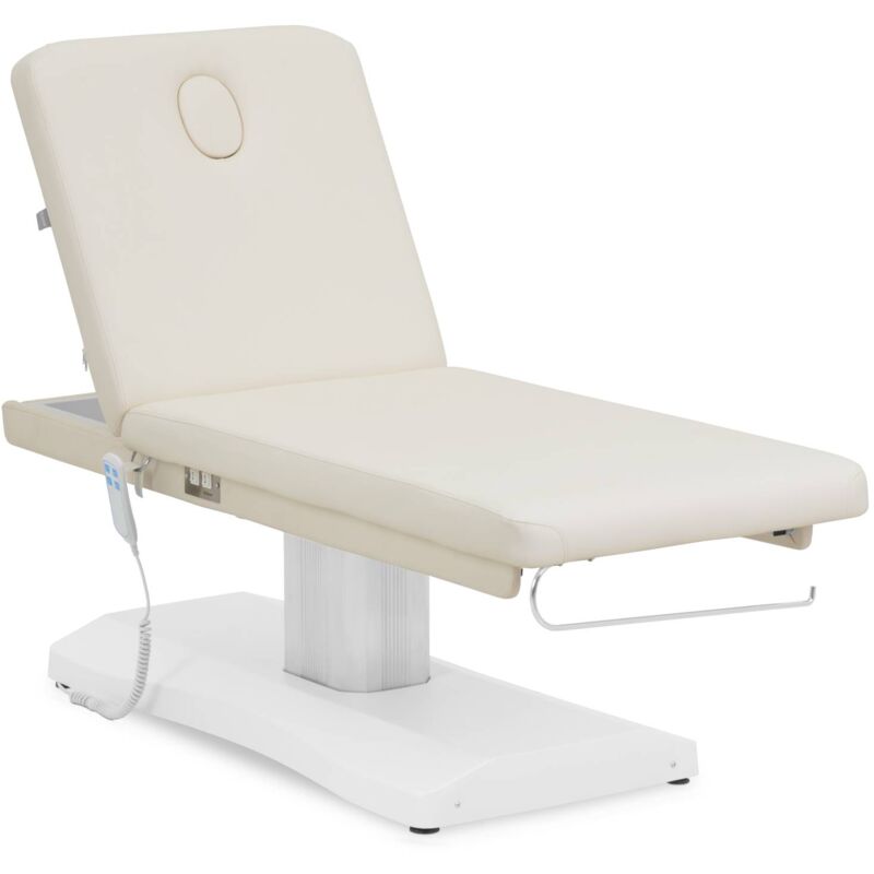 Table de massage électrique blanche avec 2 moteurs 300 w 175 kg Table esthétique