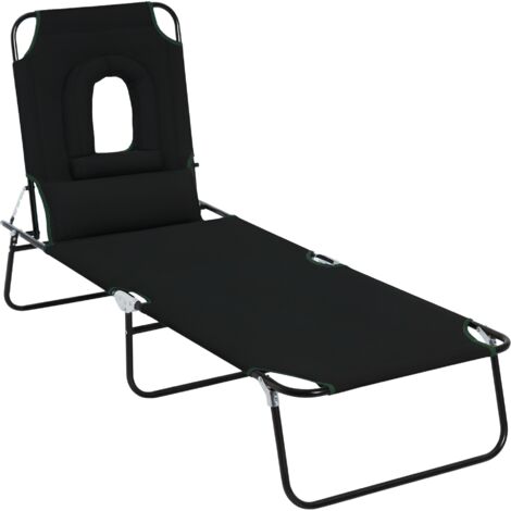 Table de Massage Pliante avec Trou Facial et Coussins, Acier et Tissu Oxford
