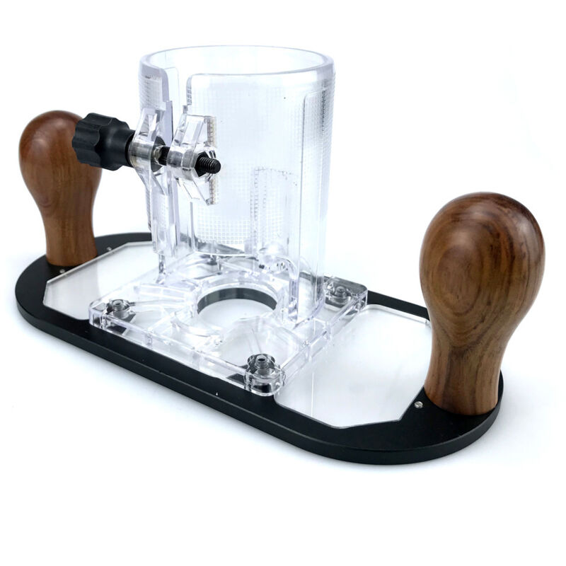 Table de Montage Fixe avec Capot Transparent pour Défonceuse – Support pour Fraisage, Rainurage et Découpe